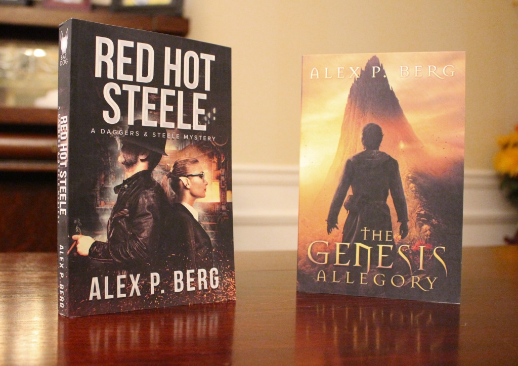 Red Hot Steele and The Genesis Allegory in all their real, physical, papery glory.